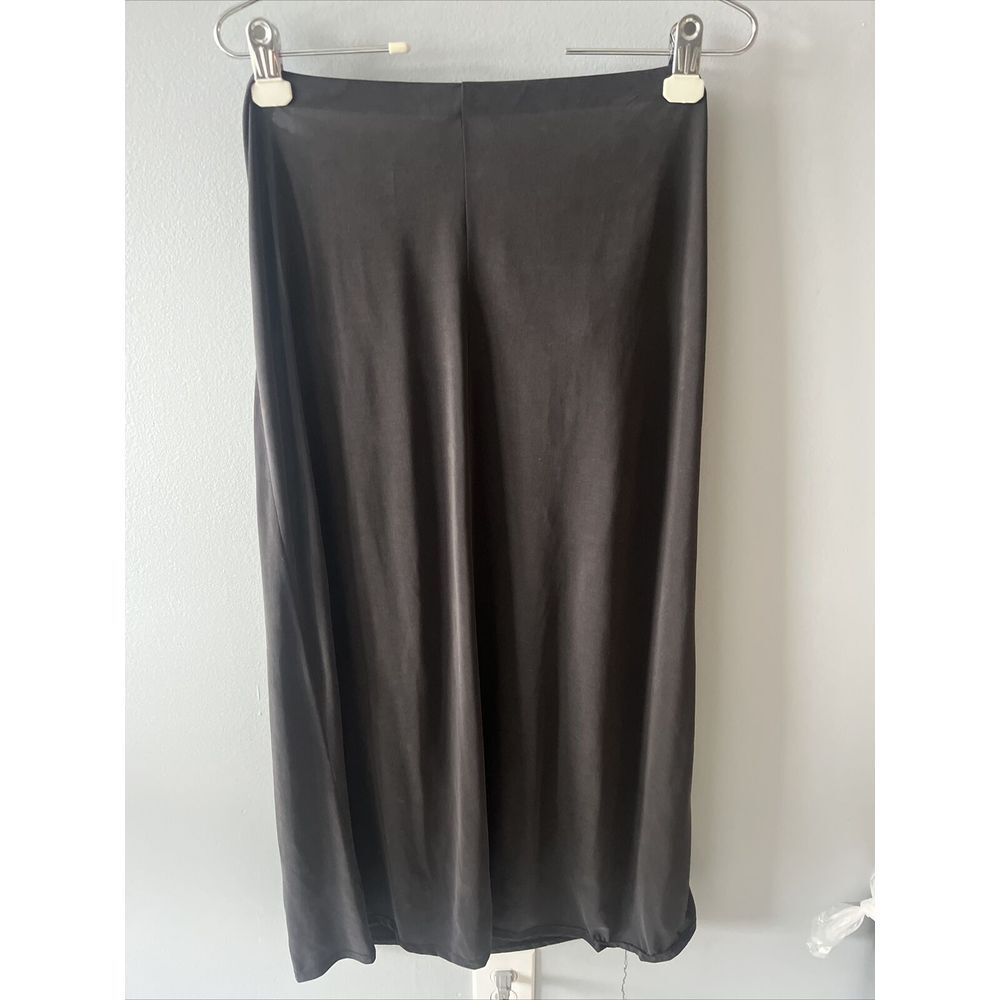 Wasabi + Mint Women's Black Medium polyester, rayon, spandex Wrap Long Dress - Picture 3 of 3
